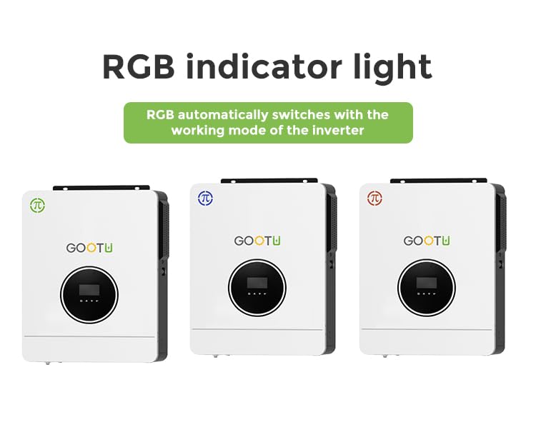 Image of 10.2 KW Gootu Hybrid Solar Inverter, 48V DC, Pure Sine Wave, 20000W Peak Power (10.2KW 48V)