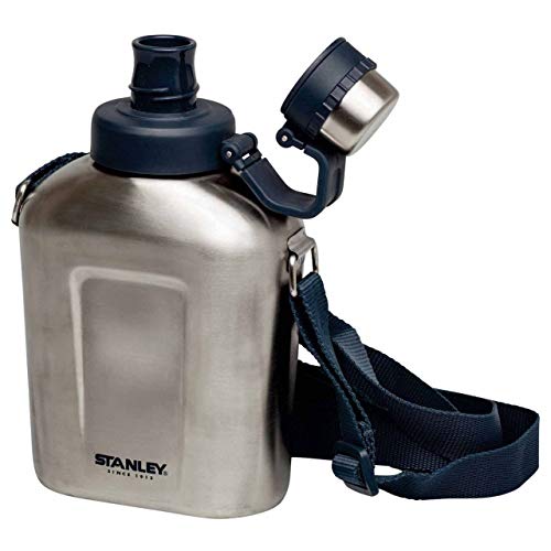 STANLEY Canteen Water Bottle, Stainless Steel, 1.1 Quart
