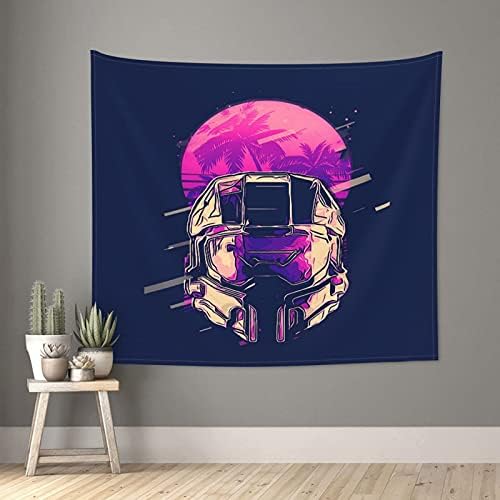 Halo Master Chief Exquisite Wall-Mounted Tapestries, Old-Fashioned Classic Murals, Used For Colorful Decoration Of Dormitory Bedroom Living Room 60x51in