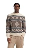 bugatti Męski sweter z golfem, 70-Koniak, 3XL