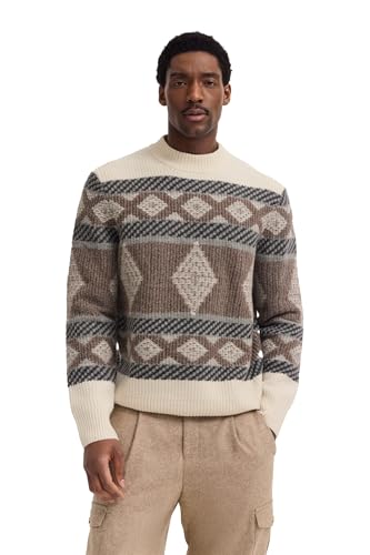 bugatti Męski sweter z golfem, 70-Koniak, 3XL