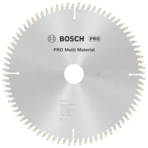 Bosch Professional Disco de sierra circular Multi Material (216 x 30 x 2,5 mm, 80 dientes, accesorio de sierra circular)