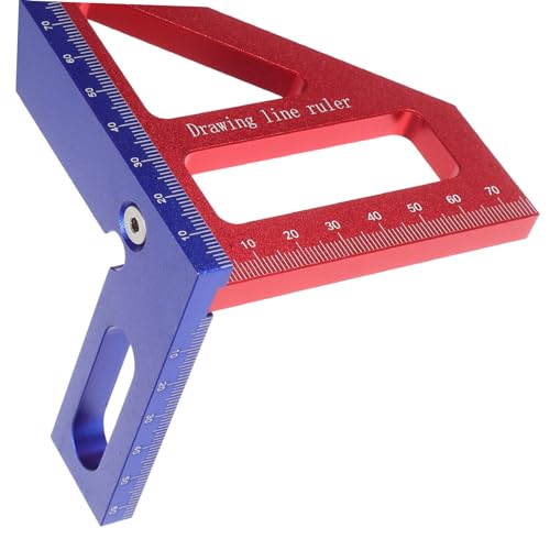 Escuadra medidora angular para carpintería en aluminio miniatura 5