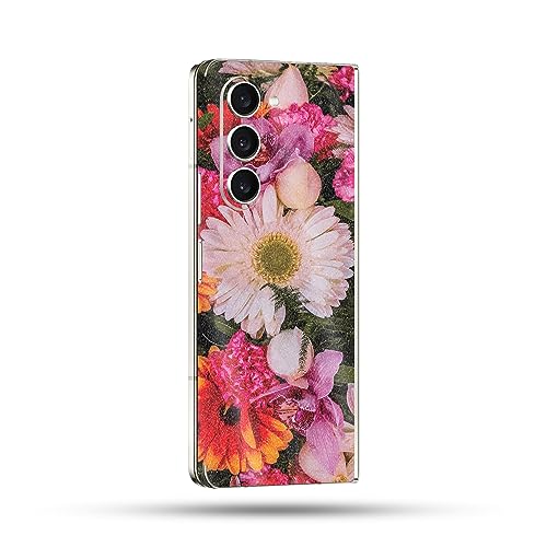 Image of MightySkins Glossy Glitter Skin Compatible with Samsung Galaxy Z Fold 5 Full Wrap - Watered Flowers | Protective Durable High-Gloss Glitter Finish | Easy to Apply & Change Styles | Made in The USA