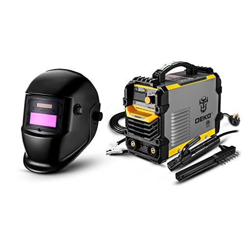 Dekopro 110/220V Mma Welder 160A Arc Welder Machine & Solar Powered Auto Darkening Welding Helmet #TOP25