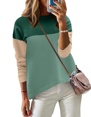 Image of Zeagoo Sweaters for Women Fall Outfits Trendy 2025 Long Sleeve Shirts Bussiness Casual Knit Pullover Sweater Tops