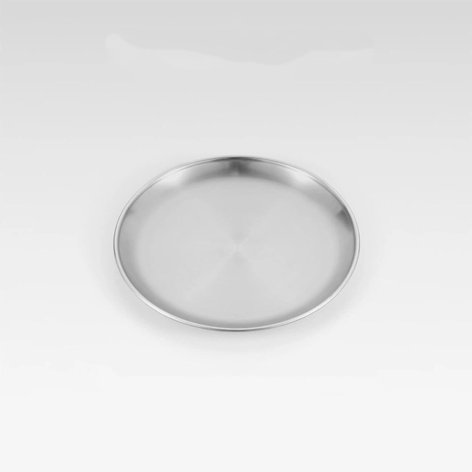 Outdoor picnic stainless steel plate, camping tableware barbecue heat-resistant disc