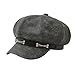 MODODO Dark Berets Decorative Chain Painter Hat Unisex Cabbie Hat for Outdoor Leisure Photo Props Unisex Fashion Accessory