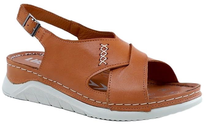 Sandales compensées Lusco idéales pour vos promenades estivales confortables