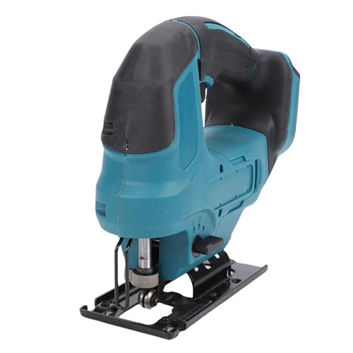 Hamwesh Sierra de Calar Inalámbrica, Motor sin Escobillas, 2900 RPM, 3 Posiciones, Acción Orbital, Sierra de Calar sin Escobillas con Luz LED, sin de Hoja de Herramienta para Corte de Madera