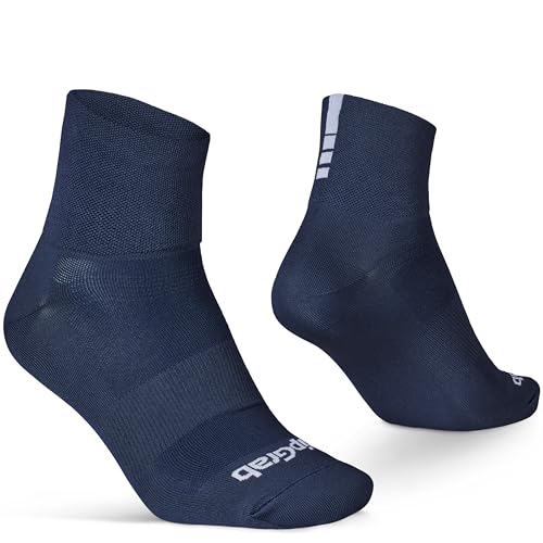 Image of GripGrab Lightweight SL Summer Cycling Socks - 2 Lengths, Road & Gravel | Breathable Coolmax mesh, stretch arch support, short ~3.5 in or tall ~6 in cuff - road, MTB, gravel & indoor biking
