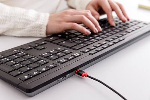 Cherry Stream Desktop Recharge Keyboard Mouse Included Universal Rf Wireless Qwerty Uk English Black - 3