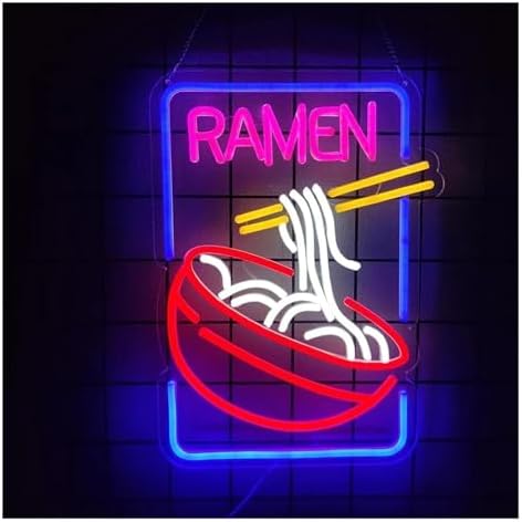 Neon Light Decoration Ramen Time for neon Sign for Shop Poster Restaurant Kitchen 42cmх30.5cm image 5