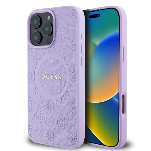 CG Mobile Coque Guess Pivoine Classique pour iPhone 16 Pro Max - Violet