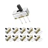 ON Off Switch, SPDT Micro Switch Mini Switches Small Slide Toggle 1p2t for PCB Arduino Breadboard Electronic Board Dip Miniature 3mm 70PCS GuuYebe