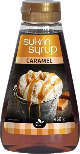 Sukrin Maple Syrup - Sugar Free Syrup With Fibre, Gluten Free, Keto And Low Carb Sweetener For Desserts And Breakfast, 450 g
