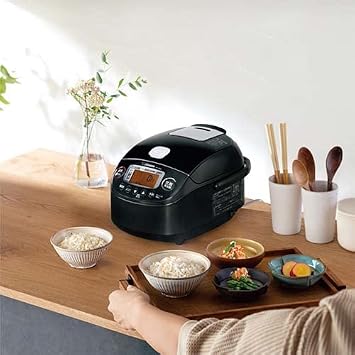 Zojirushi Mahobin Rice Cooker, 3 Cups, Black NP-RN05-BA