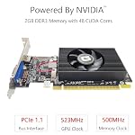 GeForce GT 610 2G DDR3 Low Profile Graphics Card, PCI Express 1.1 x16, HDMI/VGA, Entry Level GPU for PC, SFF and HTPC, Compatible with Win11 - Image 2