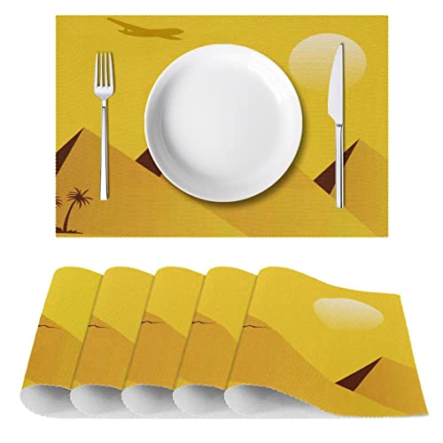 Set de table lavable anti-tache en tissu Oxford résistant - 3