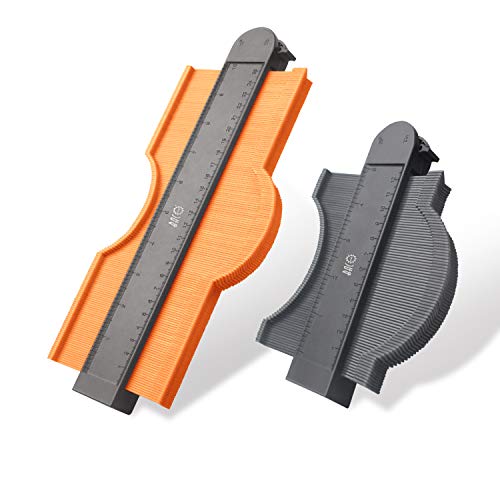 BACOENG Contour Gauge Duplicator met slot, 2 Pack Breden Plastic Profiel Tool 5 "& 10" voor Precies kopiëren Gebogen Vormen