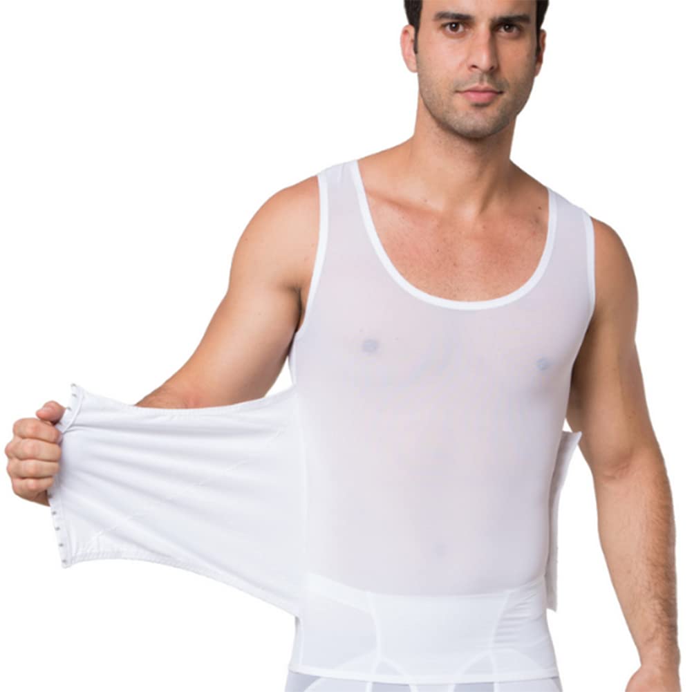 ISCBAFYX Kompresja męska Ukryj Gynecomastia Undershirt Shapewear Body Shaper Schowing koszula brzuch kamizelka termiczna s-2xl