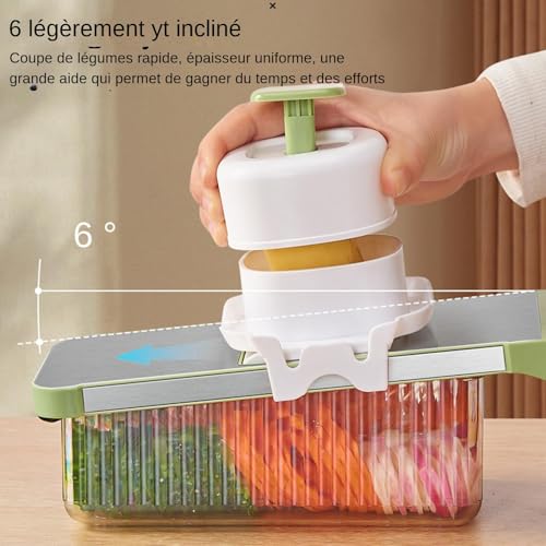 Coupe-légumes 6-en-1 portable pour cuisiner rapidement sans désordre - 5