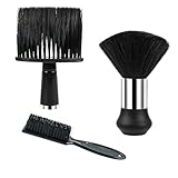 3 Stück Friseurbürste,Nackenpinsel Set,Friseur Bürste,Soft Barbierbürst,Barber-Zubehör,Nackenpinsel Friseur,Professionelle Friseur Zubehör für Friseursalon Haarreinigung, Staubentfernung