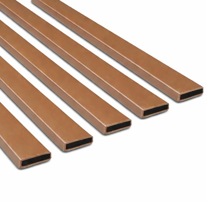 Exitex Intumescent Fire Door Seal Strips 60 Minute Fire Protection β 5 Pack β 1050mm x 10mm x 4mm β Self Adhesive Heat Activated Fire Barrier (Brown, 10mm)
