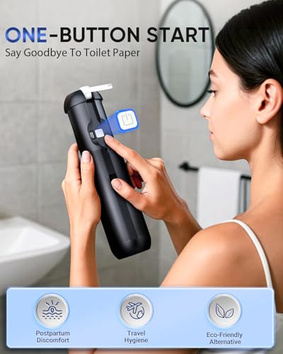 Finpola Portable Bidet for Travel - Electric Travel Bidet with 180° Adjustable Nozzle, 2 Spray Modes & IPX7 Waterproof | Rechargeable Personal Hygiene Solution for On-The-Go Adults — view 2
