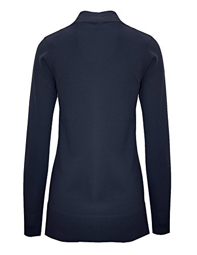 Image of Cielo Women's Solid Basic Open Front Pockets Knit Sweater Cardigan
