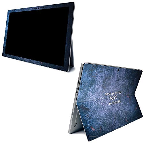 Image of MightySkins Carbon Fiber Skin for Microsoft Surface Pro 7 - Make an Effort | Textured Carbon Fiber Finish | Easy to Apply, Remove, and Change Styles | Made in The USA