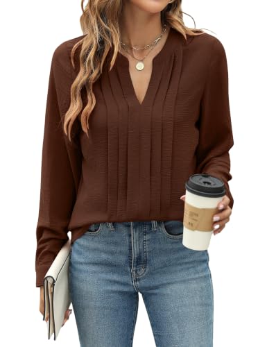 Image of Blooming Jelly Women's Long Sleeve Blouses Dressy Casual Business Work Tops