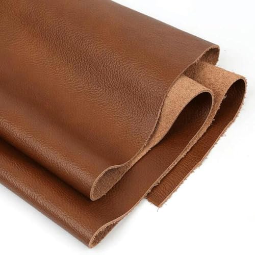 Première couche de vache marron clair MERRIYARD cuir véritable de haute qualité - 3