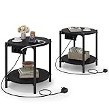 IRONCK Mesa auxiliar redonda, juego