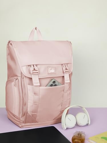 Image of Genie Skye Laptop Backpack for Girls (28L) | Versatile Office, College & Travel Laptop Backpack | Padded Laptop Sleeve | Pink