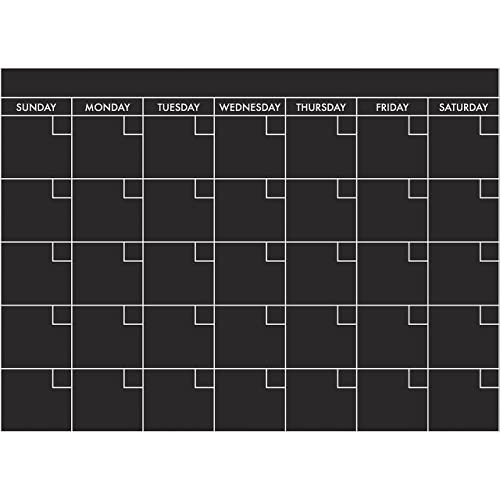 RoomMates RMK4921GM Chalkboard/Blackboard Calendar Giant Peel and Stick Wall Decal