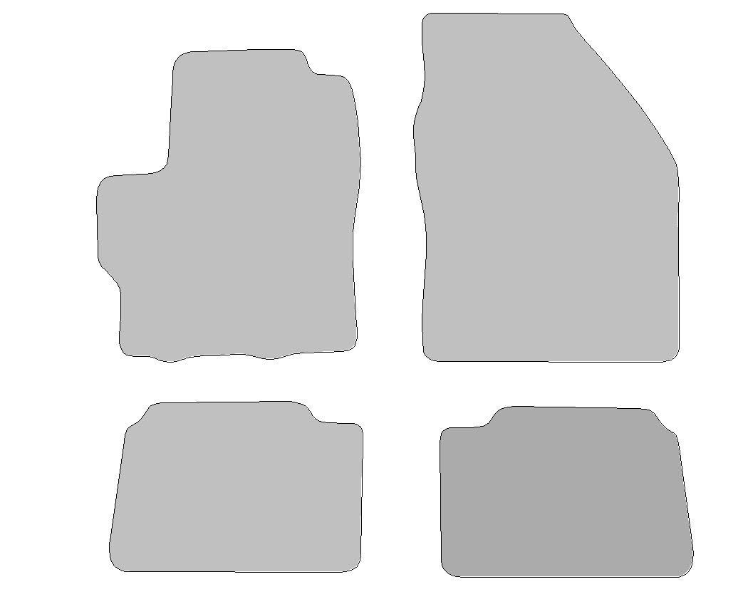 MOTOS Basic Tapis Voiture En Velours Destiné à Mazda 2 Hybrid Depuis