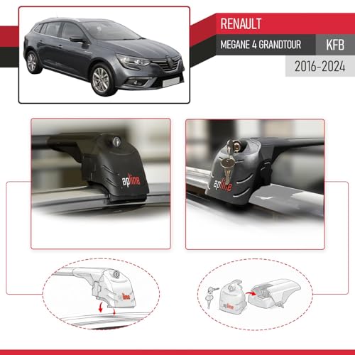 Barres de Toit Megane 4 Break Solution pour Manque d'Espace de Coffre - 4