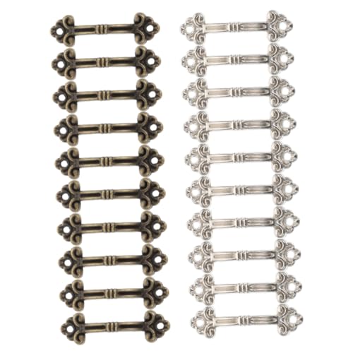 LIFKOME 20個 木箱用引き出し取っ手 レトロ風亜合製キャビネットハンドル 耐腐食性と耐久性が高くキャビネット クローゼット 木製ケースに