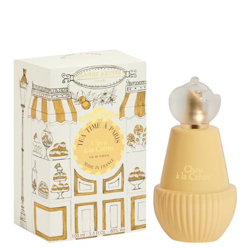 JEANNE ARTHES - Eau de Parfum Femme French Way Of Life - Tea Time a Parigi - Cavolo alla Crema - Dolce - Musc & Vaniglia - Made in France à Grasse - Regalo donna - 100 ml