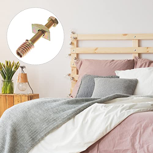 8 Sets Bed Board Connector Bed Frame Parts Crib Hardwares Kit Bed Replacement Parts Bed Hardwares Bed Frame Bolts Bed Frame Hardwares Carriage Bolts Bed Frame Nuts Bed Parts