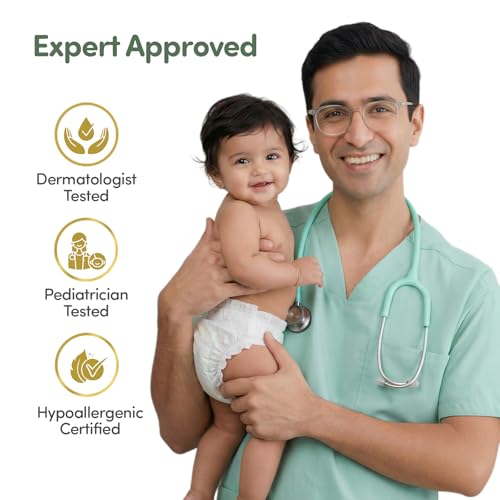 Image of Mylo Baby AirPrime Premium Diaper Pants Medium (M) Size (7-12 kgs) (26 Count) Leak Proof | Ultra-Thin & Breathable | Up to 12 Hours Protection | No Rashes (26 Count, Pack of 2)