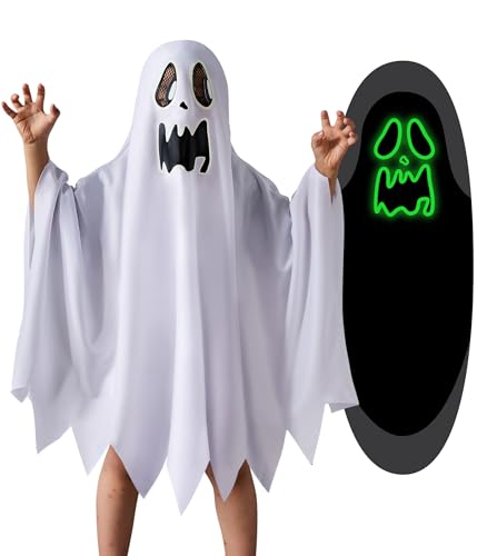 Disfraz unisex de fantasma para niños y niñas miniatura 1