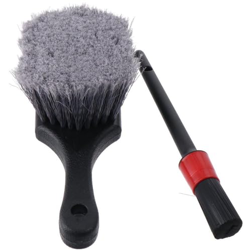 Image of 8 inch Plastic Scrub Brush, Cleaning Brush, Utility Scrub Brush, Plastic Handle, Nylon Bristles, Cleaning, Multi Purpose, Heavy Duty, Outdoor, Wheels and Tires