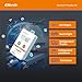 Elitech 4G Reusable Real-time Temperature Data Logger Light/Shock/Location, Built-in SIM Card, Shadow Data, Airplane Mode, Cloud Data Storage, SMS/Email/APP/Web Alarm, 100000 Points, Loget260-T