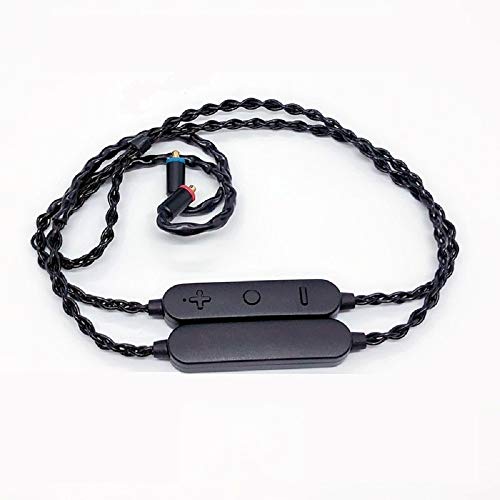 Pizen Wireless Adapter Upgrade Cable,Bluetooth 5.1,Support LDAC/aptX Adaptive/aptX-HD/aptX-LL/AAC,22H Music Playtime,Type-C,Waterproof,with HD Mic for Audiophile/Musician (MMCX, Black)