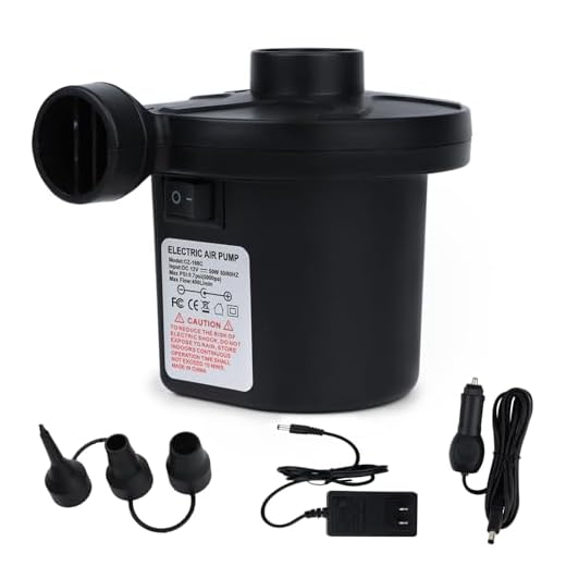 Air Pump for Inflatables Air Mattress Pump Air Bed Pool Toy Raft Boat Electric Pump for Inflatables(AC/DC Pump(50W))