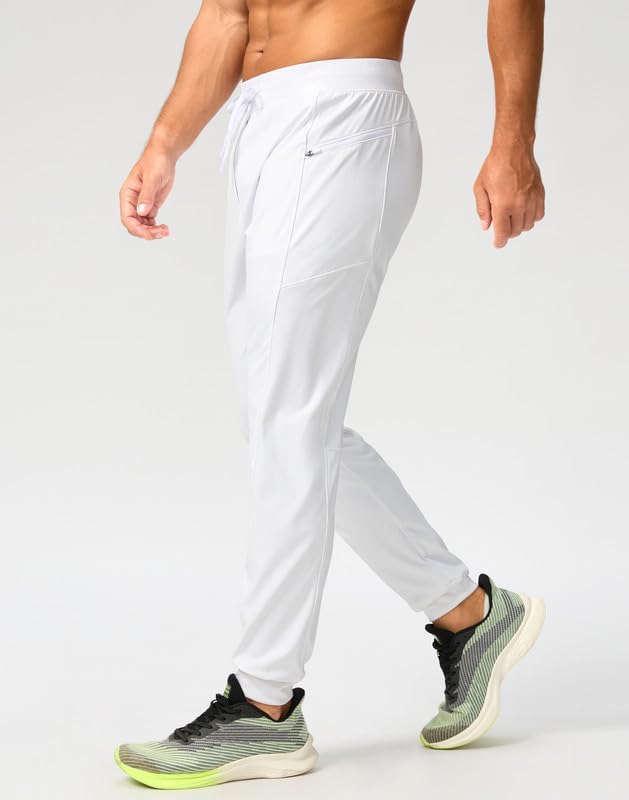 G Gradual Men's Joggers with Zipper Pockets Stretch Tapered Sweatpants Athletic Pants for Men Workout Running Gym - Image 2