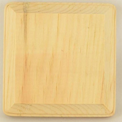 PL361 4 x 4 in Square Pine Plaque