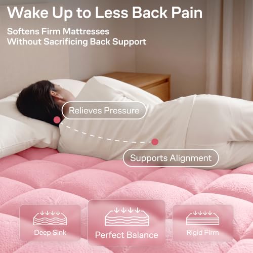 Image of Niagara Sleep Solution Cal King Ultra Soft Mattress Topper-Back Pain Relief